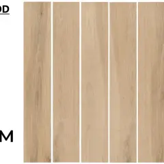 Posa gres effetto legno 20x120, serie Aron Wood, 7 facce diverse per un effetto naturale e caldo.