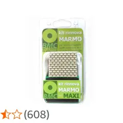 Kit per rinnovare il marmo opaco, eliminando graffi e corrosioni per ridare lucidatura.