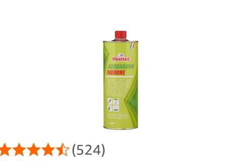 Flacone di acquaragia inodore Rhütten, ideale per diluire vernici sintetiche e per pulire superfici.