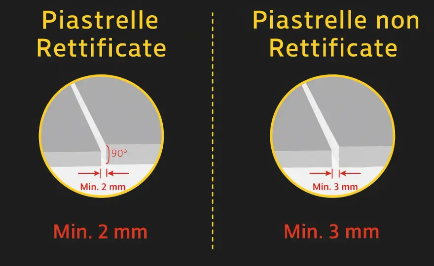 Piastrelle non rettificate - Difetti, scelta e posa senza errori