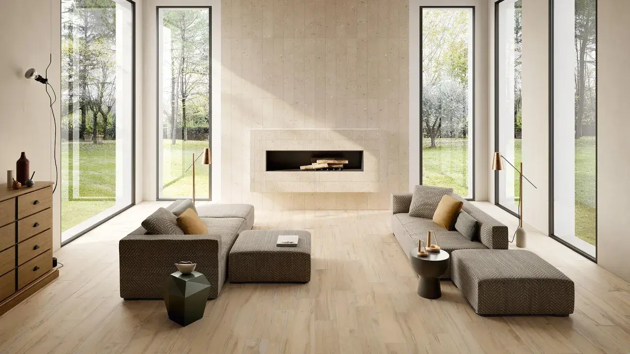 Gres porcellanato effetto legno: un tocco naturale e moderno. Pro e contro di questo materiale versatile per pavimenti e rivestimenti.