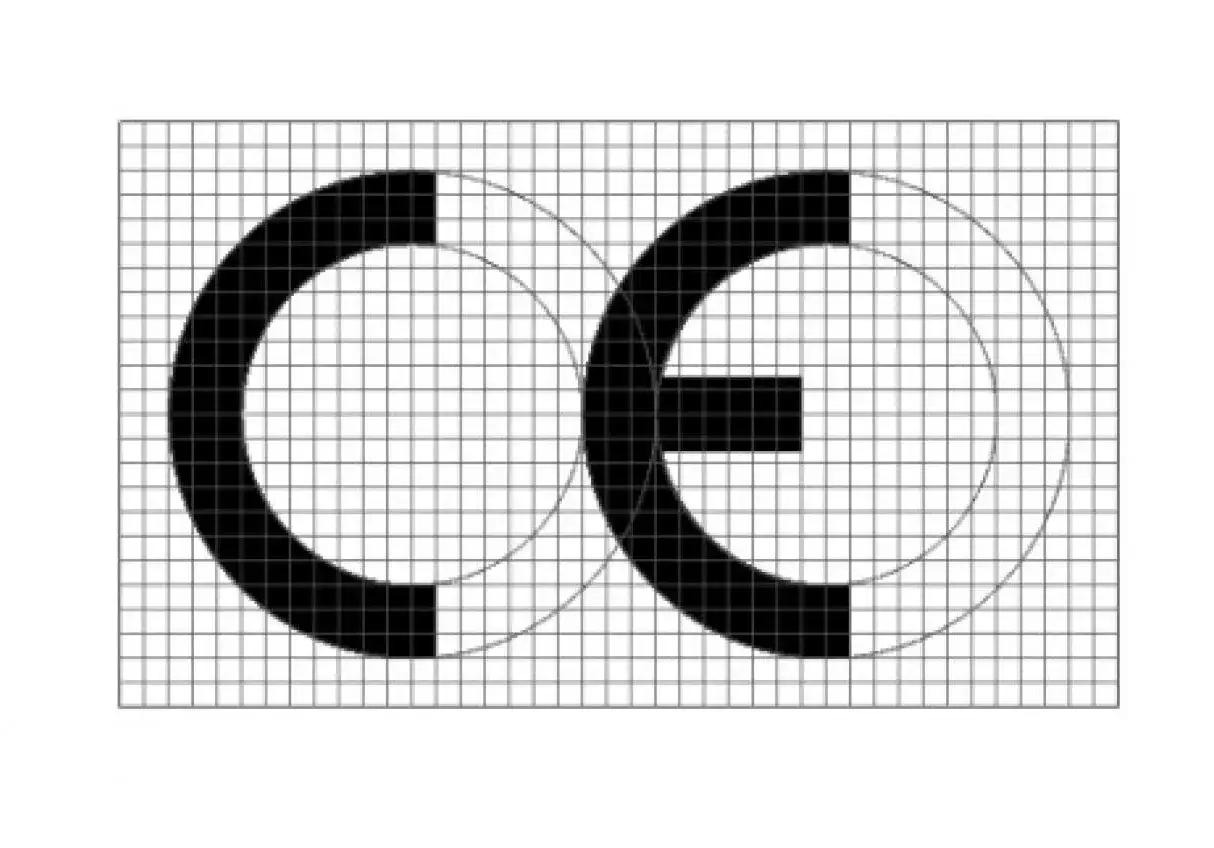 Logo CE su griglia, simbolo di conformit&agrave; europea e certificazione ETA.